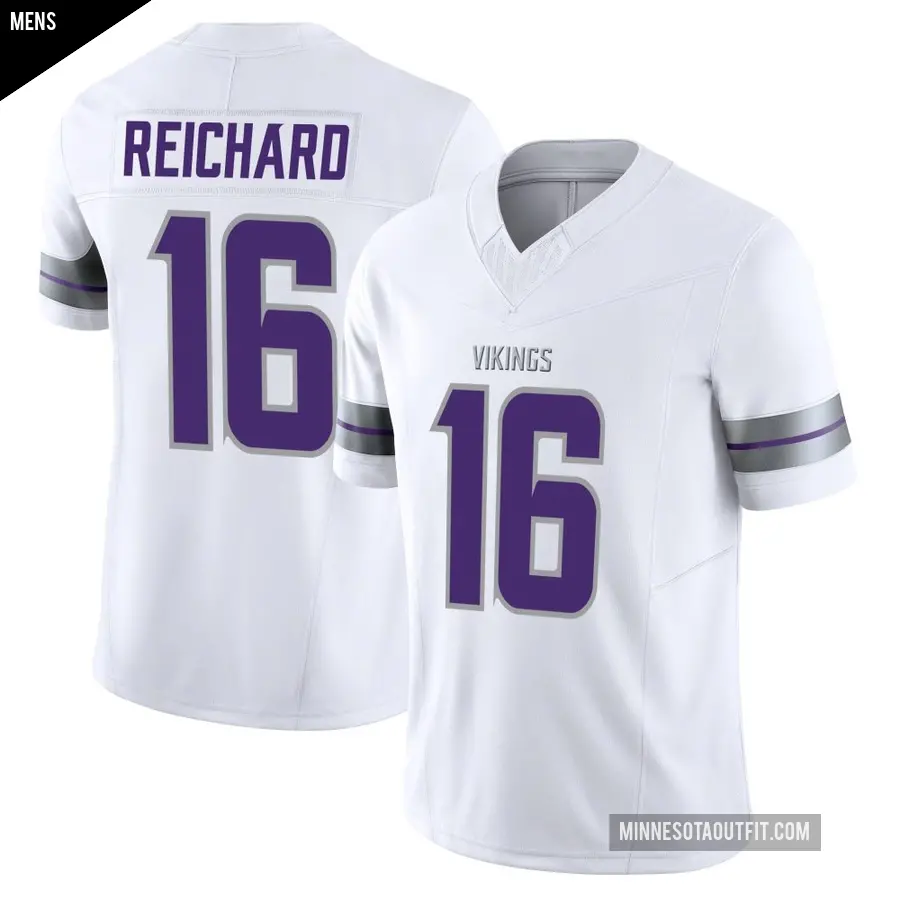 Men's Minnesota Vikings ＃16 Will Reichard White Limited Alternate Vapor F.U.S.E. Jersey