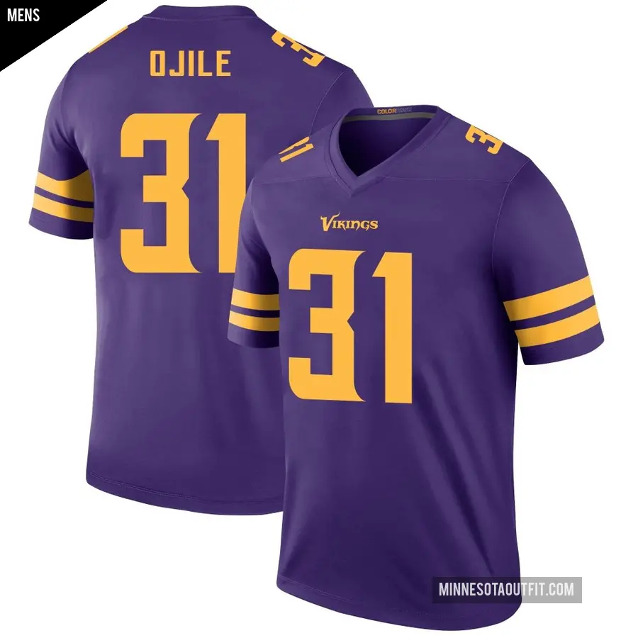 Men's Minnesota Vikings ＃31 Zach Ojile Purple Legend Color Rush Jersey