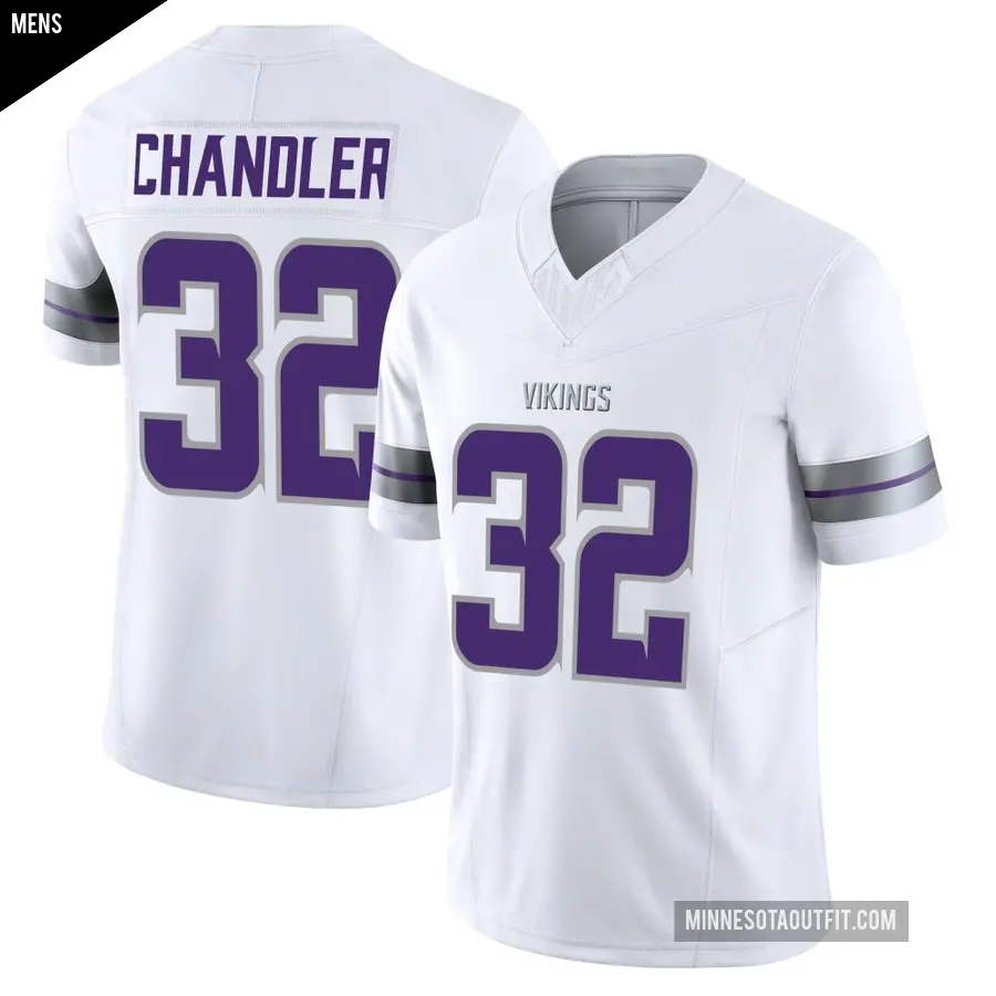 Men's Minnesota Vikings ＃32 Ty Chandler White Limited Alternate Vapor F.U.S.E. Jersey