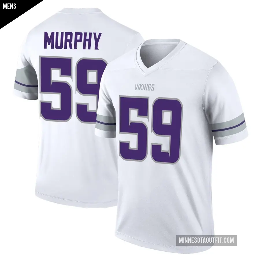 Men's Minnesota Vikings ＃59 Gabriel Murphy White Legend Alternate Jersey