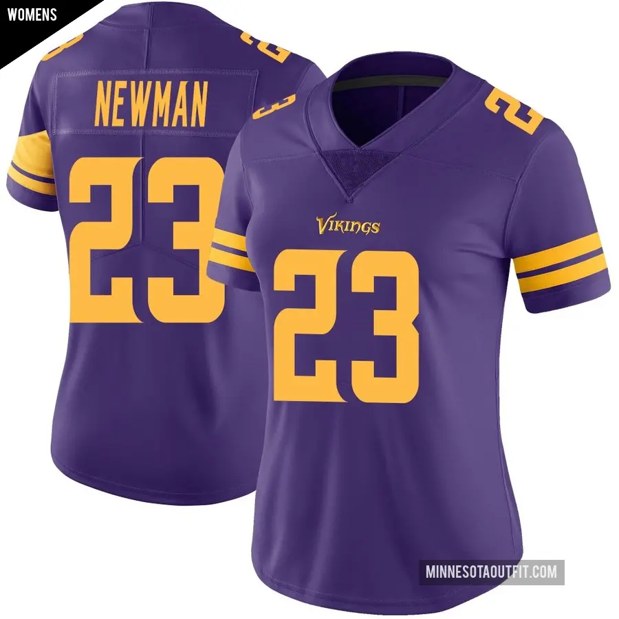 Women's Minnesota Vikings ＃23 Terence Newman Purple Limited Color Rush Jersey