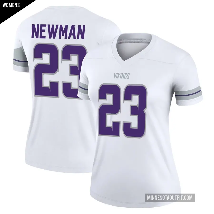 Women's Minnesota Vikings ＃23 Terence Newman White Legend Alternate Jersey