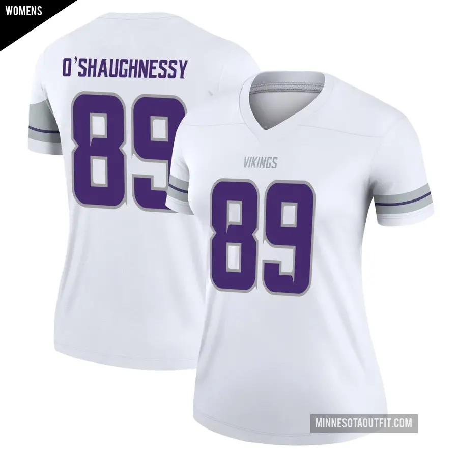 Women's Minnesota Vikings ＃89 James O'Shaughnessy White Legend Alternate Jersey