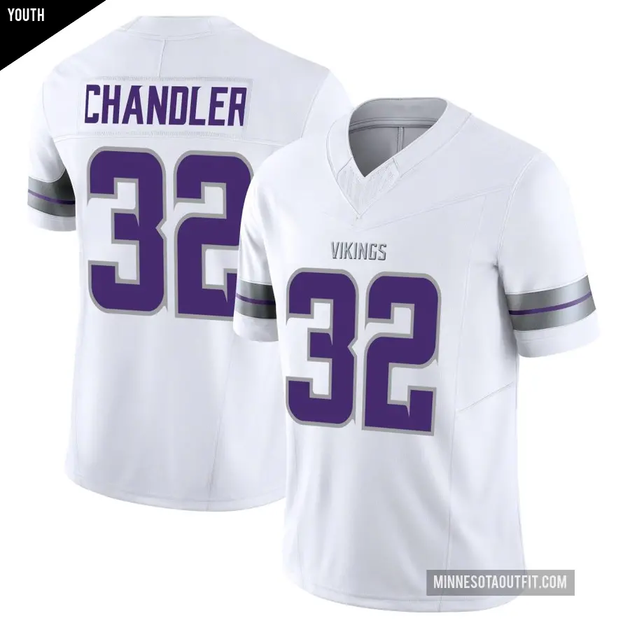 Youth Minnesota Vikings ＃32 Ty Chandler White Limited Alternate Vapor F.U.S.E. Jersey